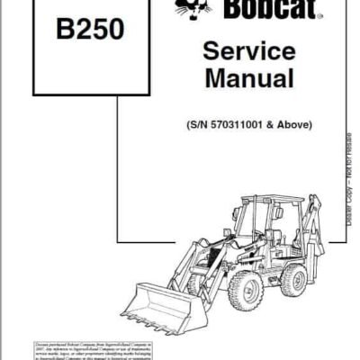 Cart Bobcat B250 Loader Service Repair Manual