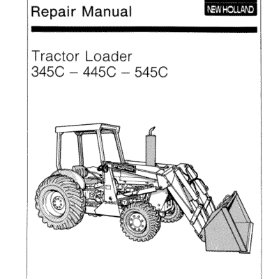 Cart Ford 345C, 445C, 545C Backhoe Loader Tractor Service Manual