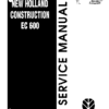 New Holland EC600 Crawler Excavator Service Manual