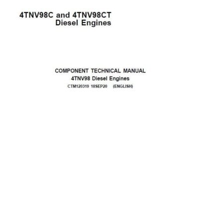 John Deere 4TNV98C, 4TNV98CT Engine Technical Manual