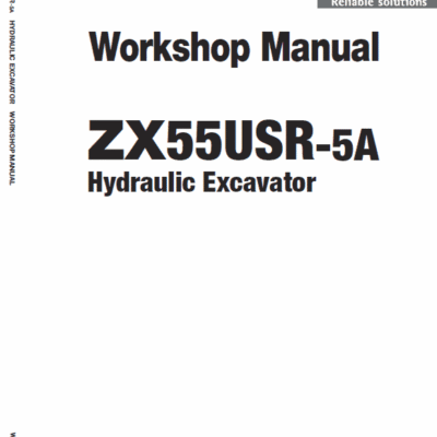 Hitachi ZX55USR-5A Excavator Service Repair Manual