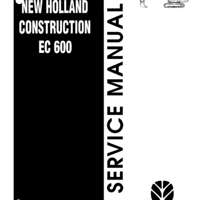 New Holland EC600 Crawler Excavator Service Manual