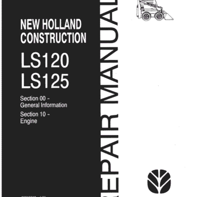 New Holland LS120, LS125 SkidSteer Service Manual