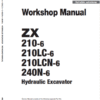 Hitachi ZX210-6, ZX210LC-6, ZX240N-6 Excavator Service Repair Manual