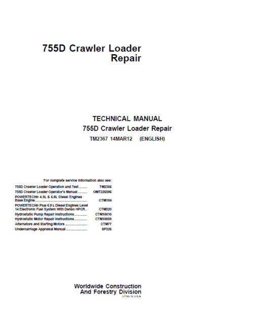 New Holland 120, 125 Rustler Service Manual