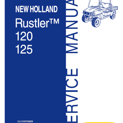 Cart New Holland 120, 125 Rustler Service Manual