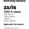 Hitachi ZX350H-3, ZX350LCH-3, ZX350LC-3 Excavator Service Repair Manual
