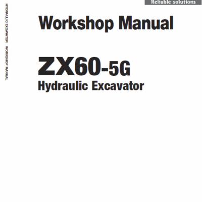 Hitachi ZX60-5G Excavator Service Repair Manual