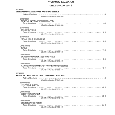 New Holland EH27.B Excavator Service Manual