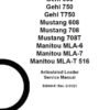 Gehl AL 650 Articulated Loader Repair Service Manual