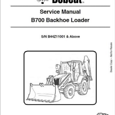Cart Bobcat B700 Loader Service Repair Manual