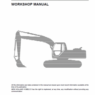 New Holland E485B ROPS Excavator Service Manual