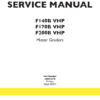 New Holland F140B VHP, F170B VHP, F200B VHP Motor Graders Manual