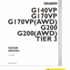 New Holland G140VP, G170VP, G200 Motor Grader Service Manual