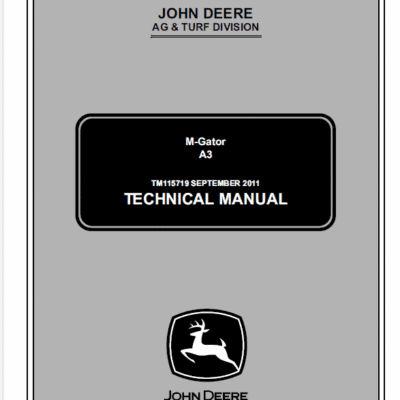 John Deere A3 M-Gator Service Manual