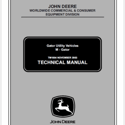 John Deere M-Gator Service Manual