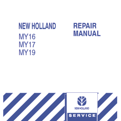 New Holland MY16, MY17, MY19 Mower Tractor Service Manual