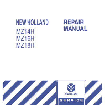 Cart New Holland MZ14H, MZ16H, MZ18H Mower Tractor Service Manual