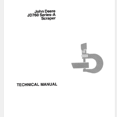 Cart John Deere 760A Scraper Service Manual