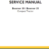 New Holland T2030 T2035 Boomer Tractor Repair Manual