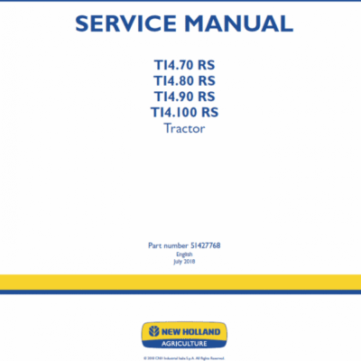 New Holland T14.90 RS, T14.100 RS Tractor Service Manual