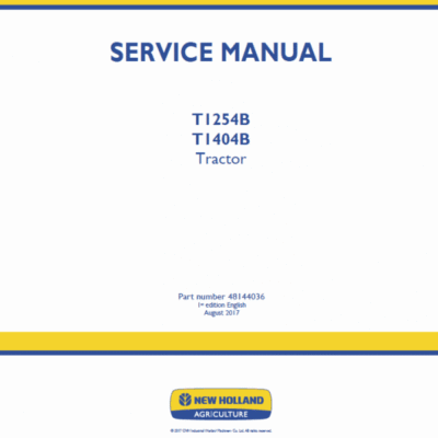 New Holland T1254B, T1404B Tractor Service Manual