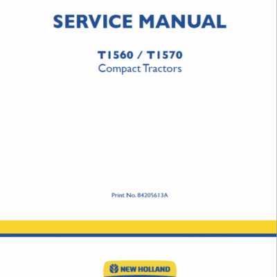 New Holland T1560, T1570 Tractors Service Manual