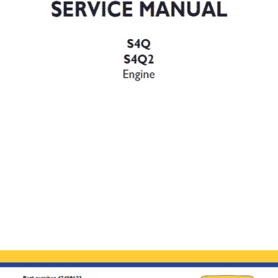 New Holland S4Q, S4Q2 Engine Service Manual