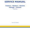 New Holland TD5010, TD5020 Tractor Service Manual