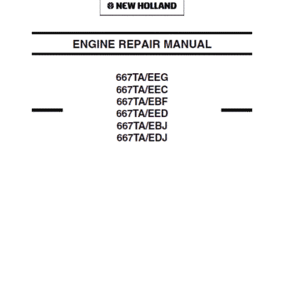 Cart 667TA EEG, 667TA EEC, 667TA EBF, 667TA EED, 667TA EBJ, 667TA EDJ Engine Manual