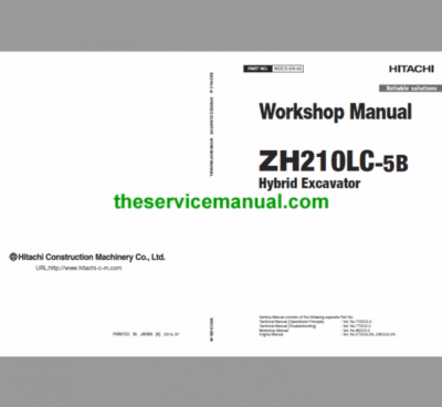 Hitachi ZH210LC-5B Excavator Service Repair Manual