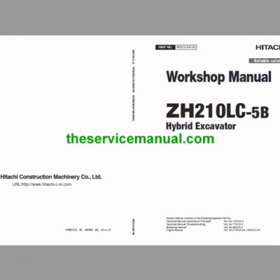 Cart Hitachi ZH210LC-5B Excavator Service Repair Manual