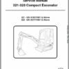 Bobcat 321, 323 Compact Excavator Service Repair Manual