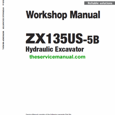 Cart Hitachi ZX135US-5B Excavator Service Repair Manual