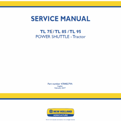 Cart New Holland TL75, TL85, TL95 Tractor Service Manual