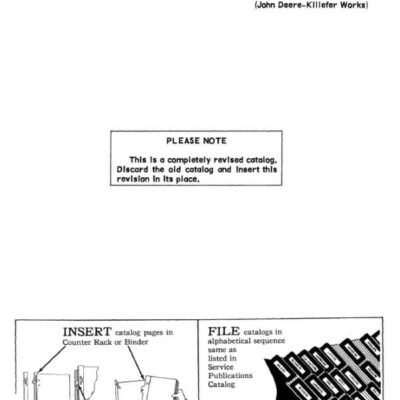 John Deere 235 Attachments (Plow, Cable 235) Parts Catalog Manual