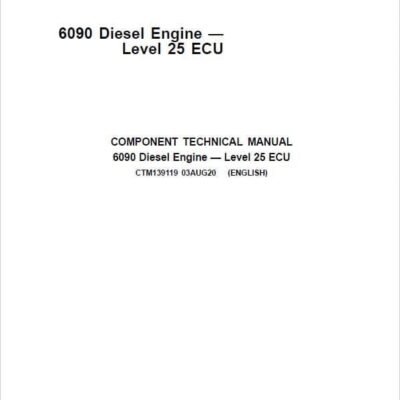 John Deere 6090 Diesel Engine Level 25 ECU Component Technical Manual