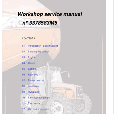 AGCO LT75, LT85, LT90, LT95 Tractor Workshop Repair Manual