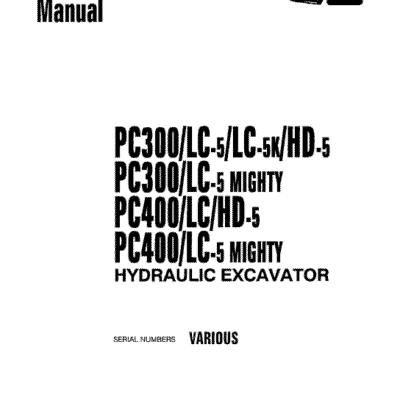 KOMATSU PC300-5 PC300LC-5 Excavator Service Manual