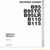 New Holland B95, B95 TC, B95 LR, B110, B115 Backhoe Loader Service Manual