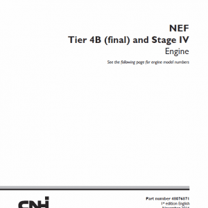 NEF Tier 4B Final and Stage IV Engine Service Manual NEF Tier 4B Final and Stage IV Engine Service Manual - Image 2