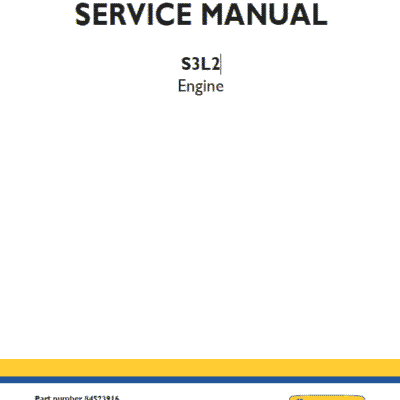 S3L2 Engine Repair Service Manual