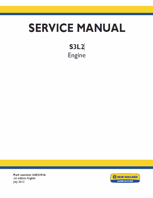 S3L2 Engine Repair Service Manual S3L2 Engine Repair Service Manual
