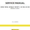 New Holland B110B, B115B Backhoe Loader Service Manual