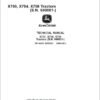 John Deere X750 X754 X758 Service Repair Manual