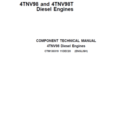 John Deere 4TNV98, 4TNV98T Diesel Engines Repair Manual