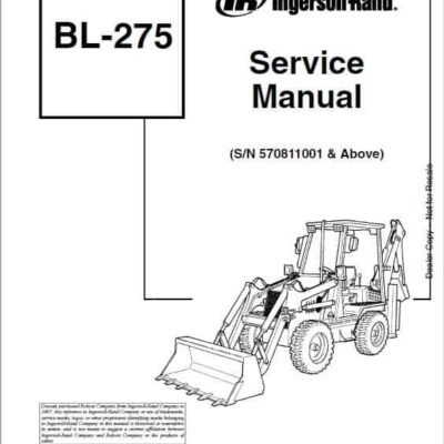 Cart Bobcat BL275 Loader Service Repair Manual