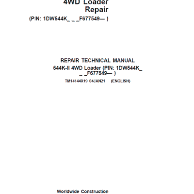 John Deere 544K-II 4WD Loader Service Manual