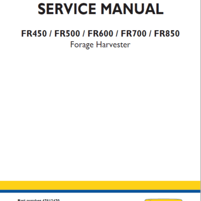 Cart New Holland FR450, FR500, FR600, FR700 Forage Harvester Repair Service Manual