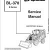 Bobcat BL370 (B-Series) Loader Service Repair Manual